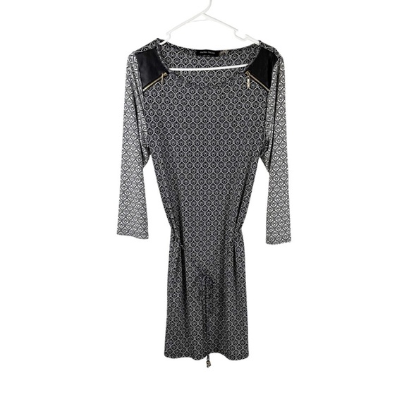 Ivanka Trump Black & Gray Sheath Dress with 3/4 Raglan Sleeves Size Large - Picture 1 of 10